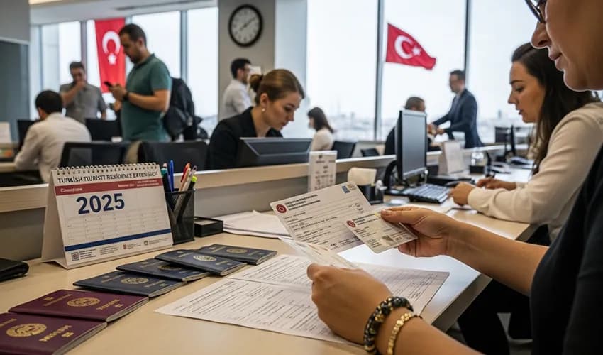 تمدید اقامت توریستی ترکیه