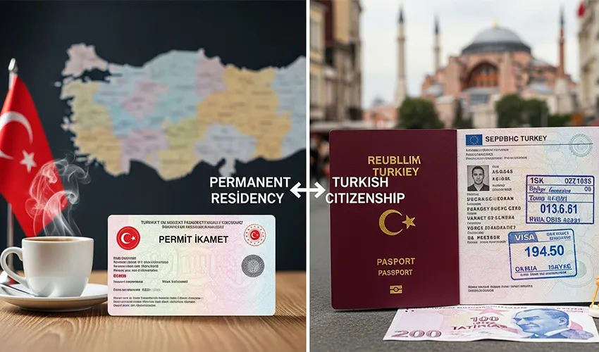 فرق اقامت دائم و شهروندی ترکیه: راهنمای جامع حقوق، مزایا و مسیرهای اخذ